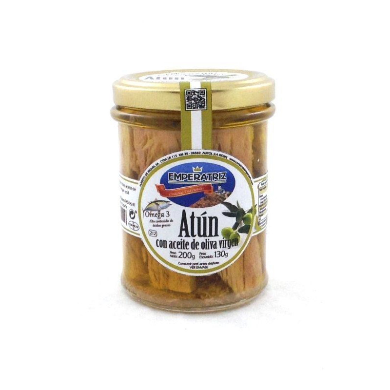 ATÚN CLARO EN ACEITE DE OLIVA VIRGEN TARRO 200g